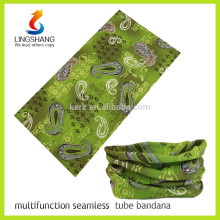 Wholesale custom paisley multifunction polyester bandana digital printed fabric multi scarf